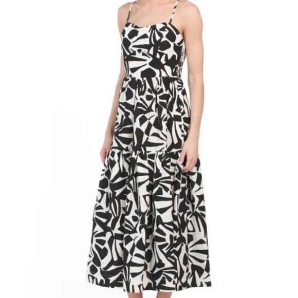 Rachel Zoe Dresses & Skirts - Rachel Zoe Geometric MIDI Dress Black & White Women’s Size Medium